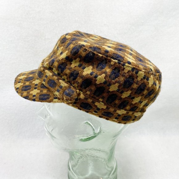 D&Y Brown Soft Woven Newsboy Cap - Picture 7 of 12